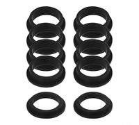 CNANRNANC L-Shape O-Ring Gasket Set 11228 And 11412 For For Intex Sand Filter Motor, Black Rubber Replacement Parts, Pack For Swimming Pool Maintenance(8 * 11228+2 * 11412)