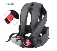 CNANRNANC Lawn Mower Double Shoulder Strap Harness for Garden Trimmer with Padded Support Lawn Mower Belt Adjustable Waist Band Black