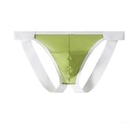CNANRNANC Men's Translucent Thong Pants Low Waist Open Butt Design Smooth Nylon Blend T-Back UK Sizes
