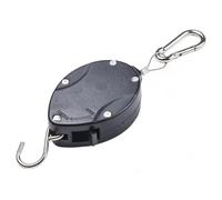 CNANRNANC Plant Hanger Pulley System with Strong Nylon Rope - Retractable Hanging Basket Hook for Ceiling Garden Decor Allows Rise and Adjustment for Watering Plants Easily(2pcs)