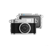 CNANRNANC Portable Keychain Digital Camera 1440P Video 2MP Photo Retro Design Compact 1.47 Inch IPS Screen Up to 128G Storage for Students Travel On-The-Go Photography(Black)