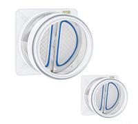 CNANRNANC Reducer Check Valve With Gravity Operated Flap, Triple Sealing Silicone Membranes, Transparent ABS Body For Range Hood Exhaust Pipe Smoke Flow And Backflow Control(2 pcs)