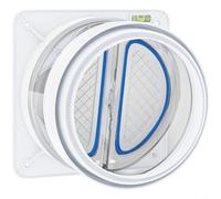 CNANRNANC Reducer Check Valve With Gravity Operated Flap, Triple Sealing Silicone Membranes, Transparent ABS Body For Range Hood Exhaust Pipe Smoke Flow And Backflow Control(1 pc)