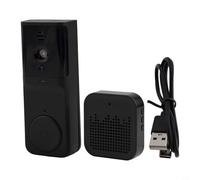 CNANRNANC Smart HD Video Doorbell Wireless Remote Wake-Up Two-Way Audio Night-Vision Infrared 1000mAh Battery Supports 32G Storage Real-Time APP Monitoring