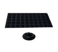 CNANRNANC Snowboard Stomp Pads Silicone Anti-Slip Pad Raised Design Max Grip Traction For Snowboarding Skiing Winter Sports White Black Clear 50Pcs(black)