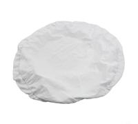 CNANRNANC Snug Fit White Stool Cover for Kitchen Dining Room(4)