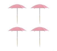CNANRNANC Sturdy Small Plant Umbrellas For Potted Plants Using Stainless Steel Hardware And Reflective Silver Tape Material(Pink)