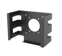 CNANRNANC Under Desk Laptop Mount Duty Rack for Mac Studio Organizer with Protective Pads Ergonomic Design Black 20.4x17x10