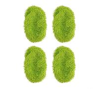 CNANRNANC Washable Microfiber Mop Pads For For Swiffer Sweeper, Reusable Dry Wet Refills With Chenille For Home Floor Care, 10 Pieces Blue Option(4 PCS-GREEN)