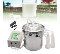 CNAOHGHN Electric Cow/Goat Milking Machine Kit for Sheep Portable Electric Milker Milking,with Auto Stop Check Valve Goat Milker Machine,Automatic Pulsation Vacuum Milker