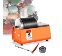CNAOHGHN Gemstone Polishing Grinding Machine,Bench Lathe Cutting Machine,with Leakproof Rubber Barrel,Polishing Rod, Metal Gem Claws, and Storage Box for Engraving Grinding Head