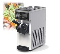 CNAOHGHN Multi-scene Single Flavor Soft Serve Ice Cream Maker, Pre-Cooling System Countertop Ice Cream Machine,4-5kg/H High Yield, Portable Dessert Making Machine for Home Commercial