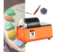 CNAOHGHN Rock Tumbler Kit,Electric Rock Tumbler Machine,Tabletop Lapidary Equipment with Speed Adjustable, Bench Lathe Cutting Machine for Jewelry Making, for Grinding Polishing Drilling