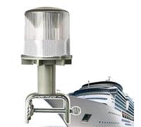 CNAOHGHN Solar Strobe Warning Light, Waterproof Boat Navigation Lights 360 Degree, Visible Distance: 1 km, Long Light + Flashing, Marine Signal Lamp for Boat Lights Bow and Stern