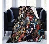 CNAOWHG Horror Movie Characters Flannel Fleece Blanket Ultra-Soft Micro Fleece Blanket Comfortable Air Conditioning Blanket Microfiber Blankets for Bed Couch Chair Living Room 50"x40"