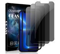 Cnarery 3 Pack for iPhone 13 Pro Max/14 Plus Privacy Screen Protector, Anti Spy, Scratch Resistant, Case-Friendly, 9H Hardness Tempered Glass Film With Installation Frame