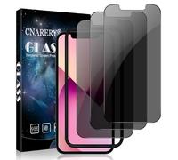 Cnarery 3 Pack for iPhone 16e/13/13 Pro/14 Privacy Screen Protector, Anti-Scratch, 9H Hardness, Scratch Resistant, Case-Friendly, Anti Spy Tempered Glass Film With Installation Frame