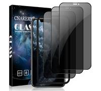 Cnarery 3 Pack Privacy Screen Protector for iPhone 11 Pro/X/XS, Anti-Scratch 9H Hardness Scratch Resistant Case-Friendly, Anti Spy Tempered Glass Film With Installation Frame 5.8 Inch