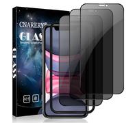 Cnarery 3 Pack Privacy Screen Protector for iPhone 11/XR, Anti-Scratch 9H Hardness Scratch Resistant Case-Friendly Privacy Full Coverage, Anti Spy Tempered Glass Film With Installation Frame 6.1 Inch
