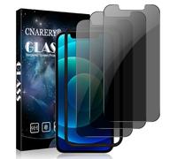 Cnarery Privacy Screen Protector for iPhone 12/12 Pro, Anti-Scratch 9H Hardness Scratch Resistant Case Friendly High Sensitivity Anti Spy Tempered Glass Film With Installation Frame 3 Pack