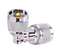 CNARIO 2PCS UHF to BNC Adapter BNC Female to UHF PL-259 PL259 Male RF Coaxial Adapter for CB Ham Radio Antennas