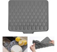 CNARIO Silicone Dish Drying Mat & Dish Drying Board Mats for Kitchen Sink，Worktop Saver, Table Mat, Pot Holder, Refrigerator (40x32cm)