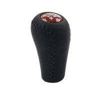 Cnazg40 1 Pc Black Leather+Brown Cap Manual Stick Gear Shift Knob ABS+Faux Leather for Land Cruiser Prado GRJ120 KDJ120 KZJ120 RZJ120 Left & Right Hand