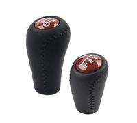 Cnazg40 1 Pc Black Leather+Brown Cap Manual Stick Gear Shift Knob ABS+Faux Leather for Land Cruiser FJ70 FJ76 FJ77 FJ78 FJ79 LC70 LC71 LC76 LC77 LC79 Left & Right Hand