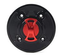 Cnazg40 1 pcs Keyless Twist off Motorcycle Gas Tank Cap Cover for Ninja 400 650 Z900 for 1000(Red)