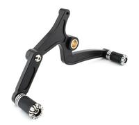 Cnazg40 CNC Heel Toe Gear Shift Lever Shifter Pegs Pedal Black A for Scouts Hussar Bobber 15-25 Motorbike