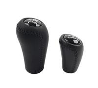 Cnazg40 Manual Stick Gear Shift Knob 1 Pc For manual transmission only. Black Leather+Glossy Black Cap ABS+Faux Leather Left & Right Hand