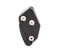 Cnazg40 Motorcycle Kickstand Pad, Durable Motorcycle Kick Stand Plate Side Stand Extension Pad Aluminium Alloy For 2017 2018 2019 for XMAX300 125 250, Black