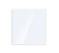 CNBINGO Big Rocker Button Switch, Glass Wall Plate, Electrical Single Light Switch
