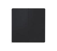 CNBINGO Rocker Button Switch, Plastic Black Wall Plate, Electrical Single Light Switch