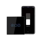 CNBINGO Smart Dimmer Switch for Dimmable LED Light, Voice Control by Alexa, Remote Control by Smart Life App, WiFi Touch Light Switch with Glass Wall Plate, Backlight, Neutral Wire Required