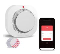 CNBINGO WiFi Smoke Alarms for Home, APP Function, Real-time Monitoring, Magnetic Mount or Screw Mount, Smart Optical Fire Alarms with 10 Years Life, LED Indicator, 85dB Alarm, Conforms EN14604
