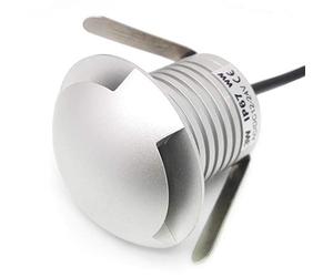 CNBRIGHTER LED In-Ground Well Light,3W 12V-24V DC,IP67 Waterproof Aluminum,Directional Horizontally Outdoor Landscape Lighting,Side View Beam,Warm White-3000K (Q3-3 Way)