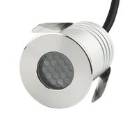 CNBRIGHTER LED In-Ground Well Lights Anti-Glare, 1W 12V-24V DC, IP67 Waterproof Recessed Lamp,Buried Underground Outdoor Landscape Lighting,Warm White 3000K (1 Pack)