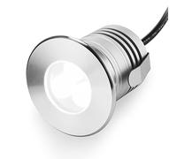 CNBRIGHTER LED Underwater Pool Lights, 3W,12V-24V DC, IP68 Waterproof,Stainless Steel Aluminum,for In-Ground Swimming Pools Steps Ponds Fountains (Cool White-6000K)