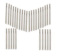 CNBTR 2mm Cylindrial Point Diamond Burr Glass Drill Bits for Rotary Tools Pack of 30