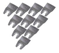 CNBTR Silver 52mm Width Stainless Steel Oscillating Tool Quick Release Flexible Scraper Multi Tool Set of 10
