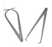CNBTR Silver Caliper Gauge Machinist Long Firm Joint Metal Measurement Tool Inside and Outside Caliper Pack of 2 (345mm)