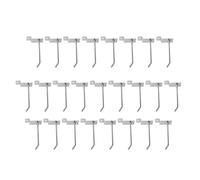CNBTR Stainless Steel Slatwall Pin Arm Fitting Prong Hanging Hanger 10cm Long 4mm Dia Home Shop Display Accessory Pack of 25