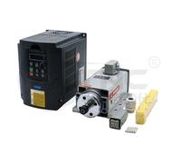 CNC 1.5kw 220v/110v Square Air Cooling Spindle ER11 1500W Air-cooled Milling Spindle + 1.5KW VFD Inverter + 7pcs/set ER11 BIANMTSW(GDZ80X73 YL620A,220V)