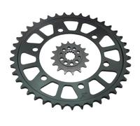 CNC 16T 41T Front And Rear Motorcycle Sprocket Compatible With 500R 2006 2009 GPZ500 S 1994 2005 ZR400 1989 1995 ZR550 1990 1994 Universal Fit(16T 41T)