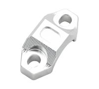 CNC 22MM Universal Handlebar Brake Clutch Rotating Bar Clamp Mount Stop Start Kill Switch Brake Disc Guard(Silver)