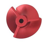 CNC 3-Blade Impeller for Water Jet Propulsion, 7075 Aluminum, 4mm/5mm Hole, High-Pressure Marine Pump Accessory(4MM Hole)