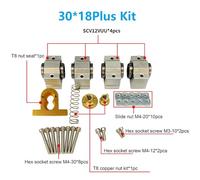 CNC 3018Plus X-axis upgrade kit fits CNC 1 set Metal 3018Plus 4mm T8 screw models easy to complete the upgrade ready to install designed for long lasting use with proper