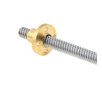CNC 3D Printer Trapezoidal Rod T8 Lead Screw Thread 8mm Lead 8mm with Brass Nut, for Home Improvement Linear Guides Accessories(Pitch 2mm Lead 2mm,350mm)