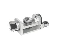 CNC 4th axis 5-axis A-Type Rotary Center Height 98mm 100mm Chuck T-Slot Table 100 * 125MM Gear Ratio 8: 1 Reduction Ratio 6: 1(T Slot and Chuck)